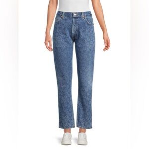 NWOT RE/DONE x Levi's Collection 70s Floral Straight Jeans Size 27